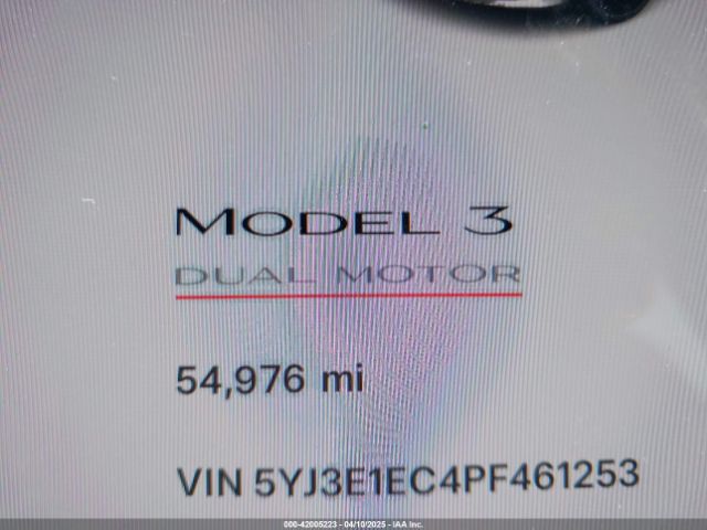 5YJ3E1EC4PF461253 Tesla Model 3 Performance Dual Motor All-wheel Drive