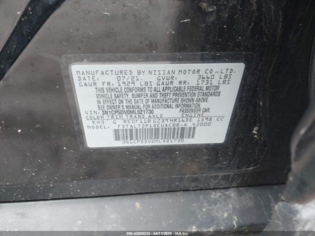 3N1CP5DV0ML521730 Nissan Kicks Sr Xtronic Cvt