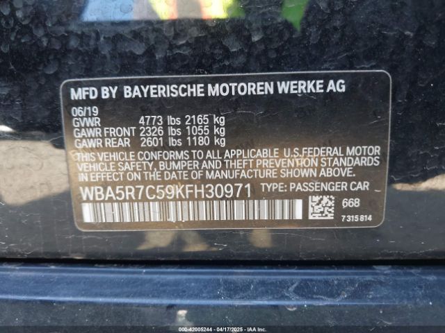 WBA5R7C59KFH30971 BMW 330i Xdrive