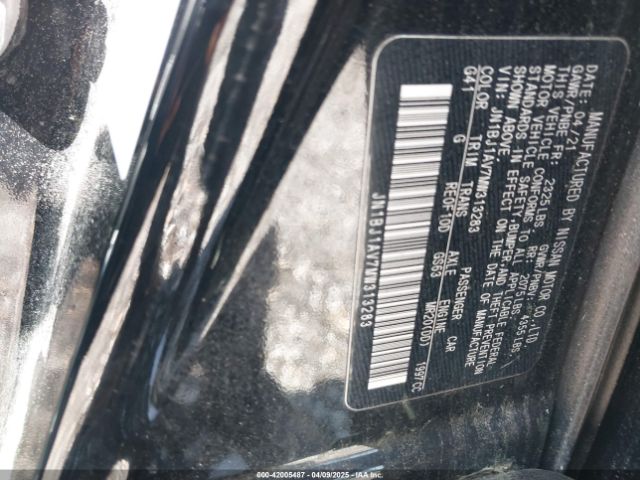JN1BJ1AV7MW313283 Nissan Rogue Sport S Fwd Xtronic Cvt