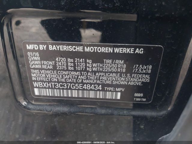 WBXHT3C37G5E48434 BMW X1 Xdrive28i