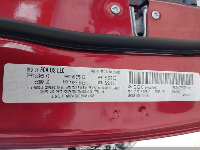 2C3CDXCT9HH532505 Dodge Charger Daytona 340 Rwd