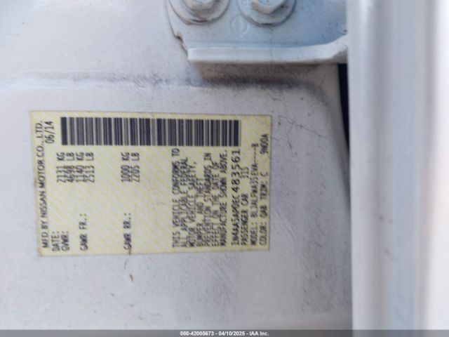 1N4AA5AP0EC483561 Nissan Maxima 3.5 Sv