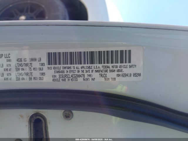 3C6UR5CL4EG200478 RAM 2500 Tradesman