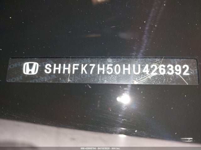 SHHFK7H50HU426392 Honda CIVIC EX