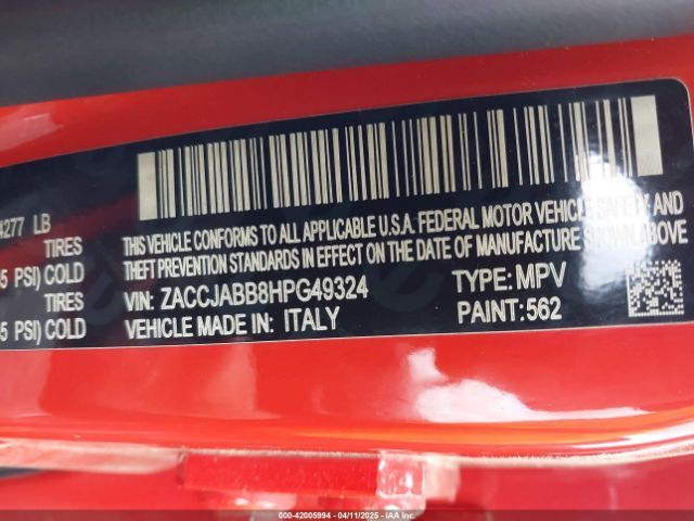 ZACCJABB8HPG49324 Jeep Renegade Latitude Fwd