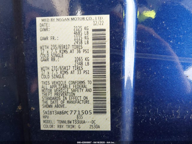 Nissan Rogue S Intelligent Awd 2023 5N1BT3AB6PC771505 Image 9