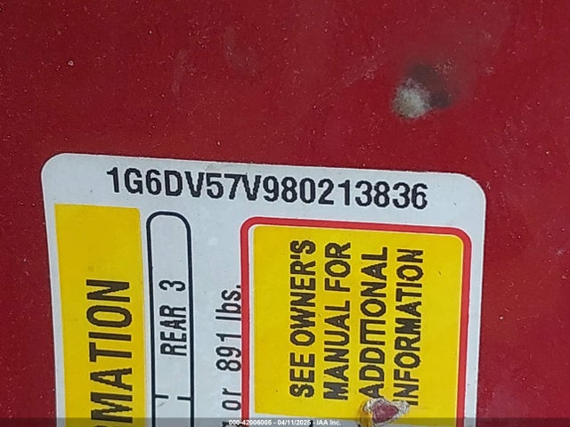 2008 CADILLAC CTS 1G6DV57V980213836 Photo 8