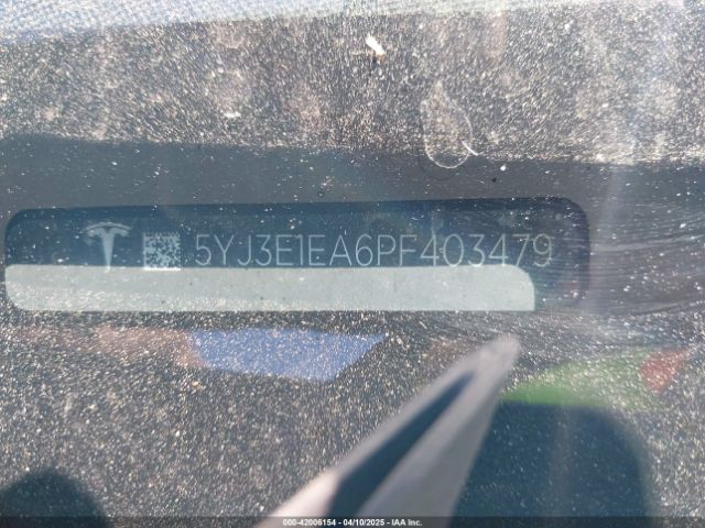 5YJ3E1EA6PF403479 Tesla Model 3 Rear-wheel Drive