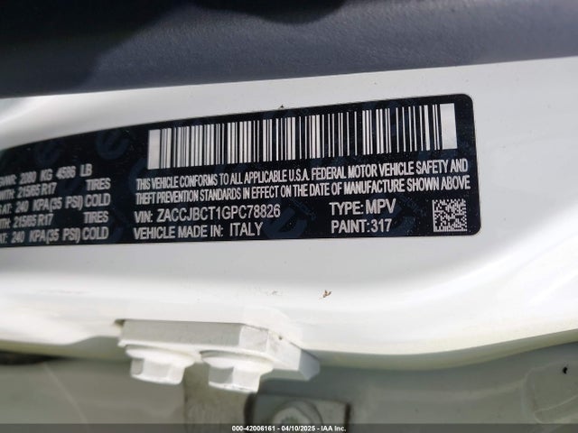 ZACCJBCT1GPC78826 Jeep Renegade Trailhawk