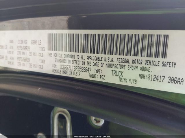 1C6RR7LT3FS599847 RAM 1500 Lone Star
