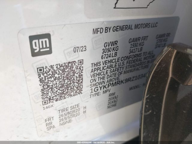 1GYKPMRK9RZ103470 Cadillac Lyriq Tech W/1sa