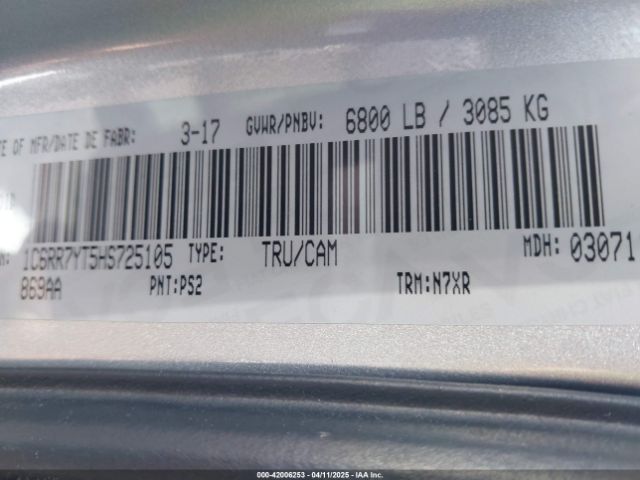 1C6RR7YT5HS725105 RAM 1500 Rebel