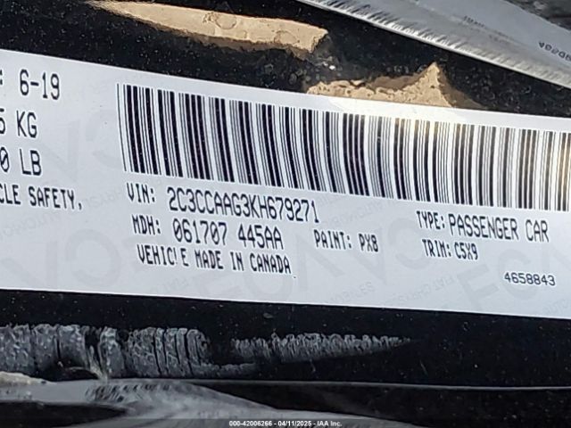 2019 CHRYSLER 300 2C3CCAAG3KH679271 Photo 8