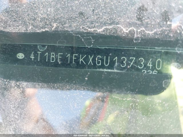 4T1BF1FKXGU137340 Toyota CAMRY SE