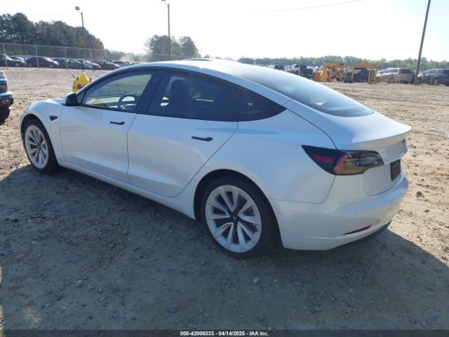 2022 TESLA MODEL 3 5YJ3E1EAXNF346944 Photo 2
