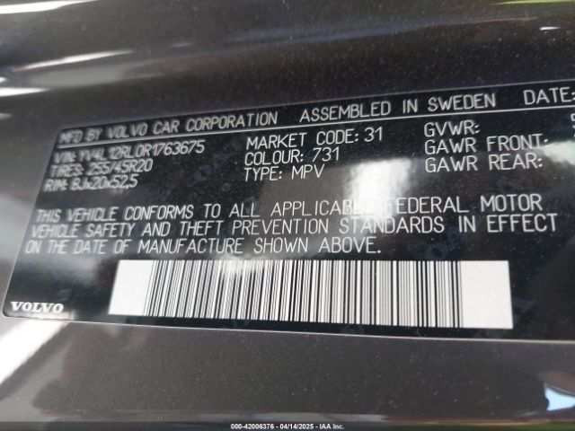 2024 VOLVO XC60 YV4L12RL0R1763675 Photo 8