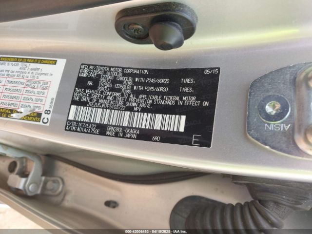 2015 TOYOTA 4RUNNER JTEZU5JR7F5103722 Photo 8