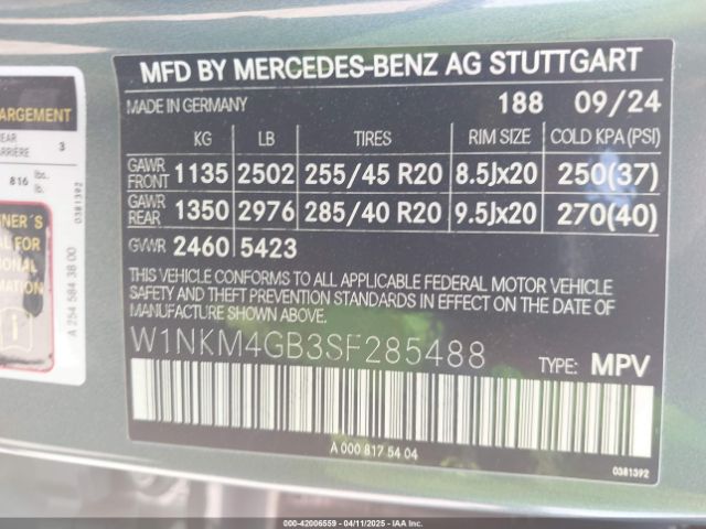2025 MERCEDES-BENZ GLC 300 W1NKM4GB3SF285488 Photo 8