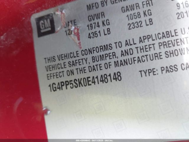 1G4PP5SK0E4148148 Buick Verano