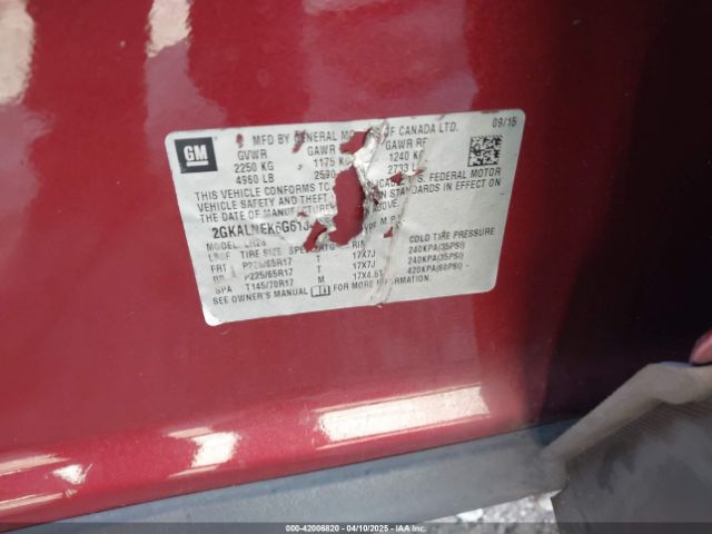 2GKALNEK6G6134990 GMC Terrain Sle-2