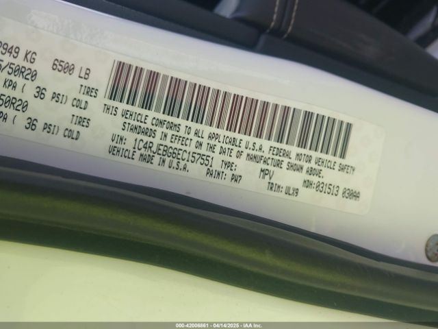 1C4RJEBG6EC157551 Jeep Grand Cherokee Limited