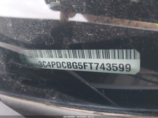 3C4PDCBG5FT743599 Dodge Journey Sxt