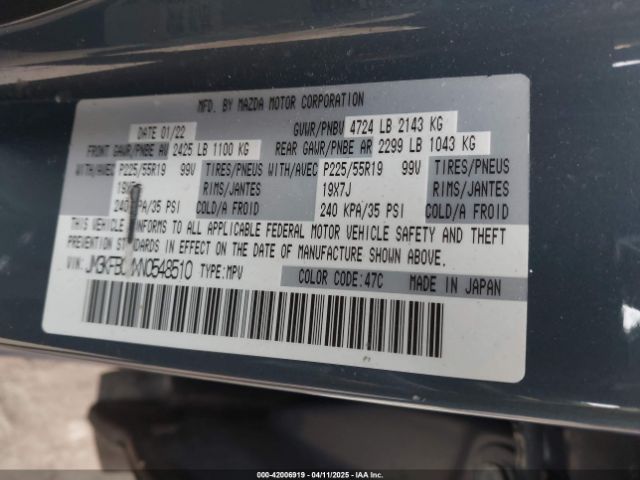 JM3KFBCMXN0548510 Mazda Cx-5 2.5 S Carbon Edition