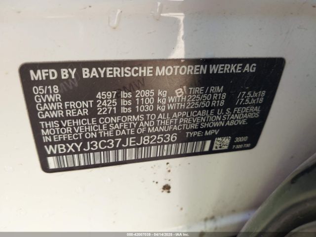WBXYJ3C37JEJ82536 BMW X2 Sdrive28i