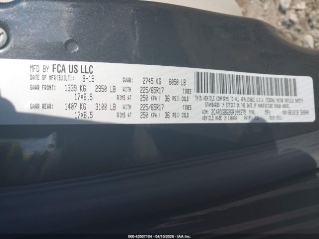 2C4RDGBG2GR100275 Dodge Grand Caravan Se