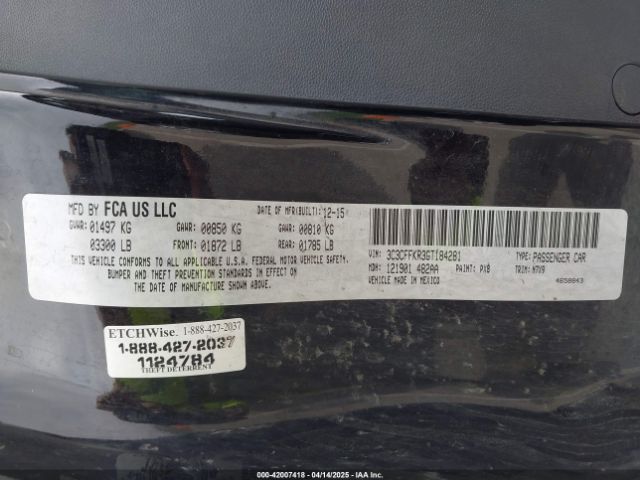 3C3CFFKR3GT184281 Fiat 500 EASY