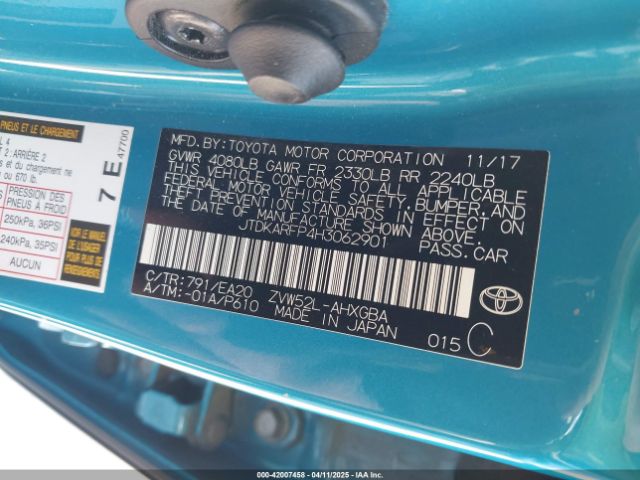 JTDKARFP4H3062901 Toyota Prius Prime Advanced