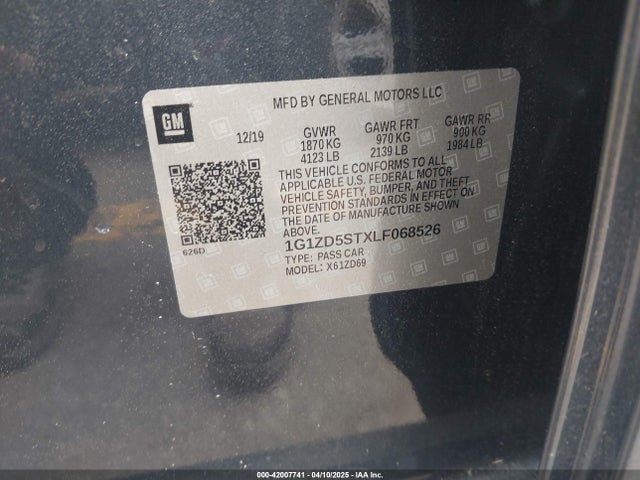 1G1ZD5STXLF068526 Chevrolet MALIBU LT