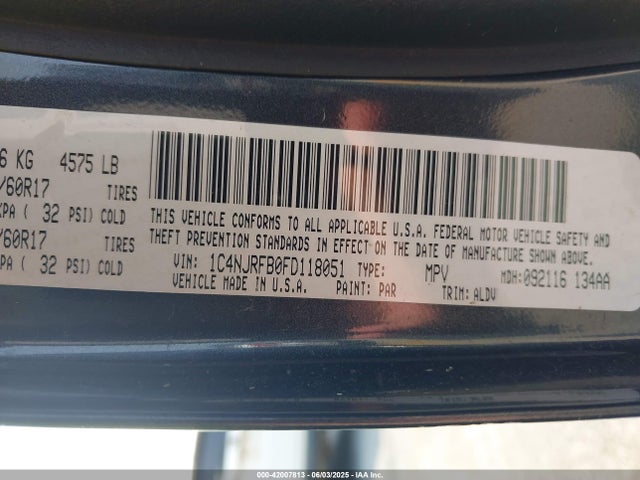 1C4NJRFB0FD118051 Jeep 2015