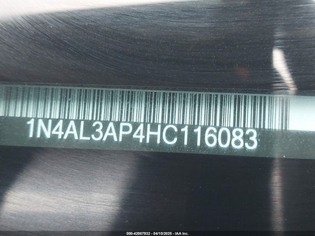 1N4AL3AP4HC116083 Nissan Altima 2.5 Sl