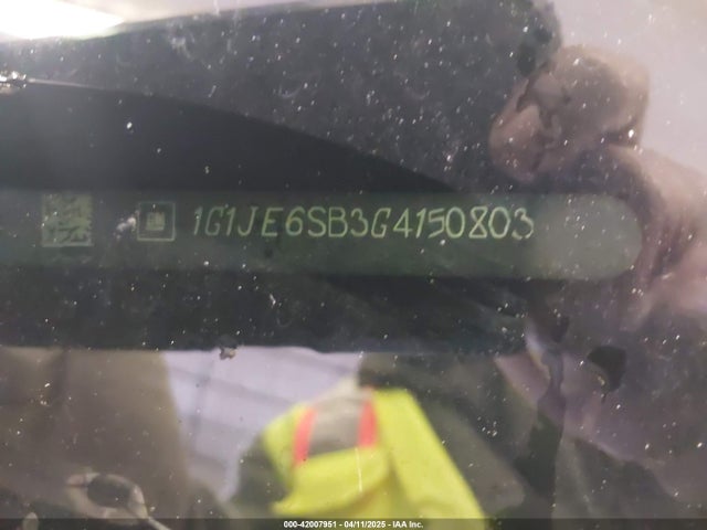 1G1JE6SB3G4150803 Chevrolet Sonic Ltz Auto
