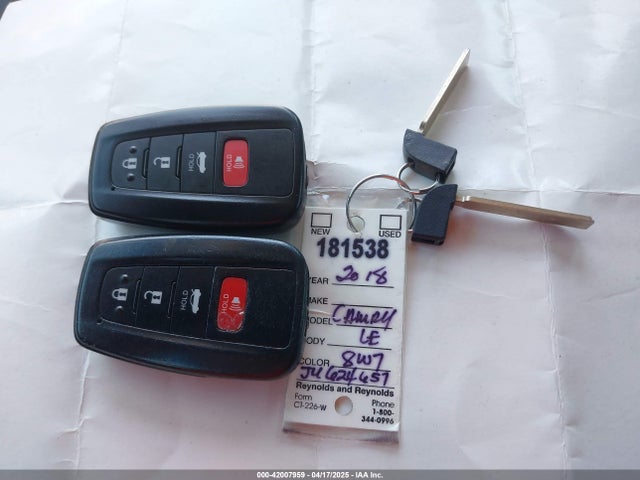 4T1B11HK5JU624657 Toyota CAMRY LE