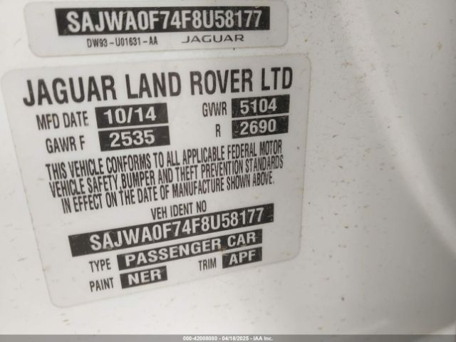 2015 JAGUAR XF SAJWA0F74F8U58177 Photo 8