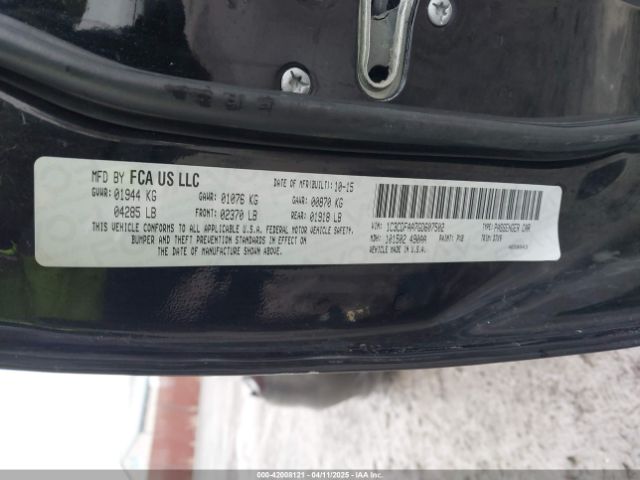 1C3CDFAA7GD607502 Dodge DART SE