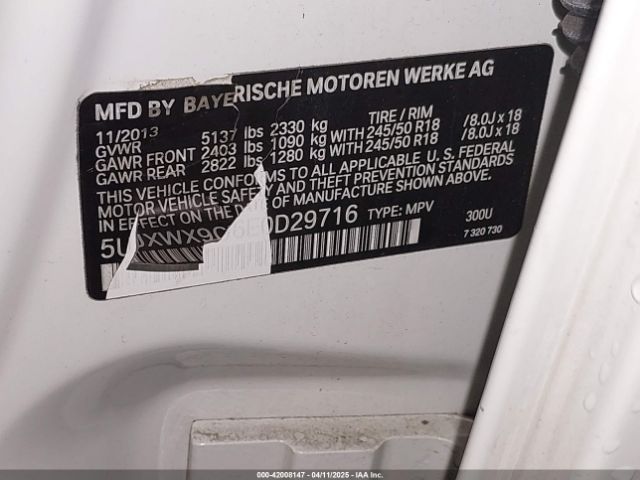 5UXWX9C56E0D29716 BMW X3 Xdrive28i