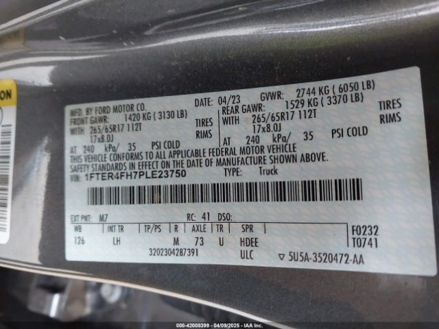 1FTER4FH7PLE23750 Ford RANGER XL
