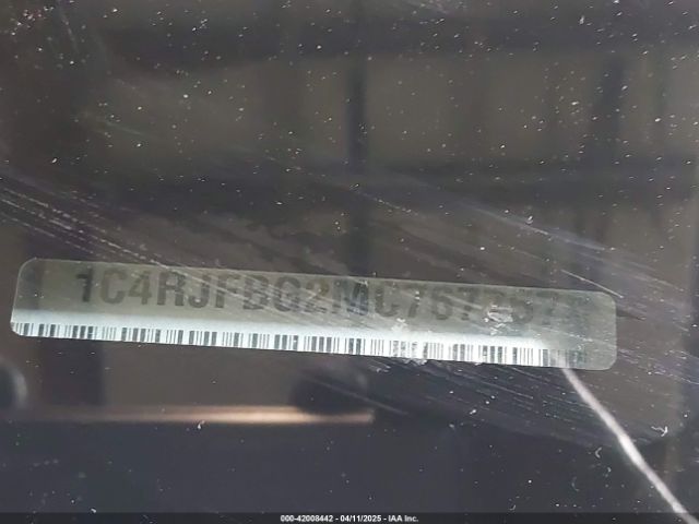 1C4RJFBG2MC767757 Jeep Grand Cherokee Limited 4x4