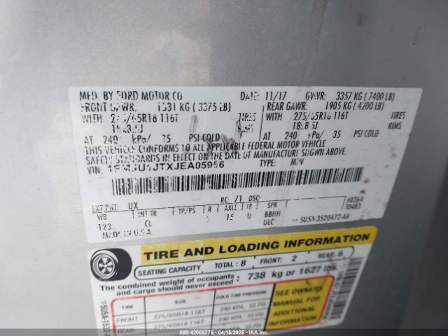 1FMJU1JTXJEA05956 Ford Expedition Xlt