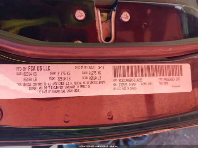 2C3CCAAG8KH614299 Chrysler 300 Touring