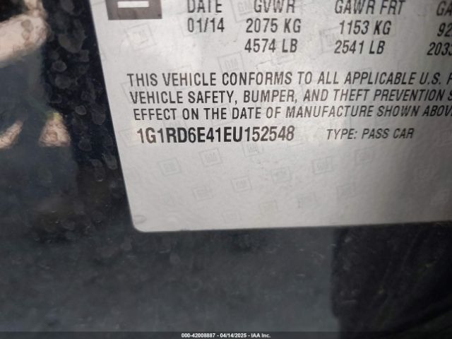 1G1RD6E41EU152548 Chevrolet Volt