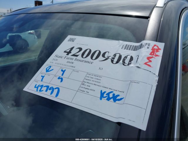 5UXTY3C02LLU69868 BMW X3 Sdrive30i