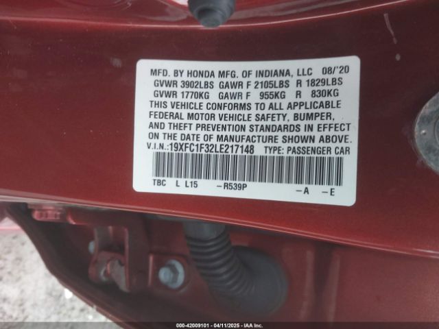 19XFC1F32LE217148 Honda CIVIC EX