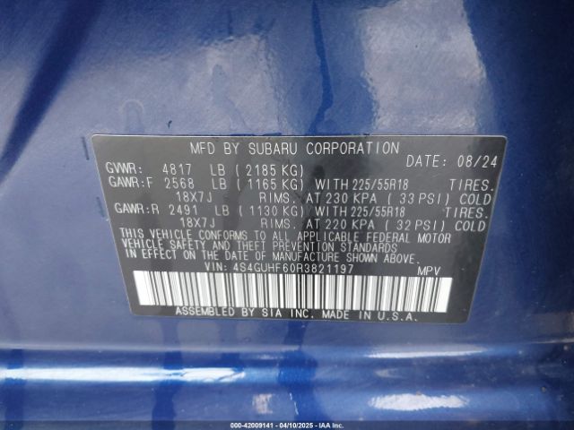 4S4GUHF60R3821197 Subaru Crosstrek Sport