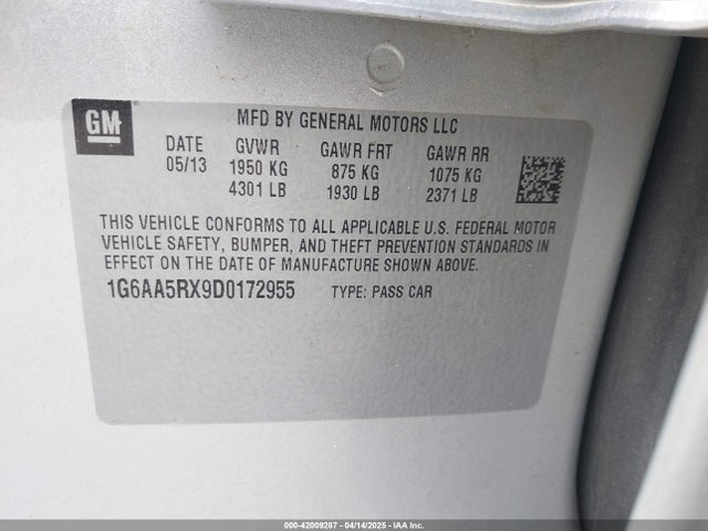 2013 CADILLAC ATS 1G6AA5RX9D0172955 Photo 8