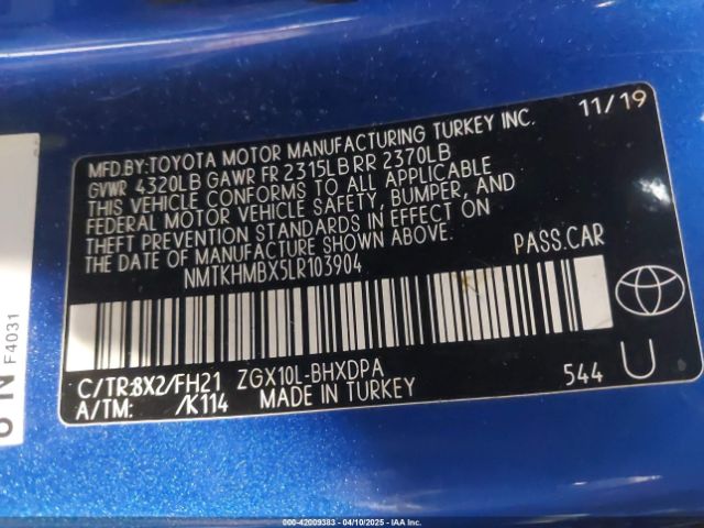 2020 TOYOTA C-HR NMTKHMBX5LR103904 Photo 8